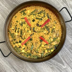 Arroz con verduras de temporada